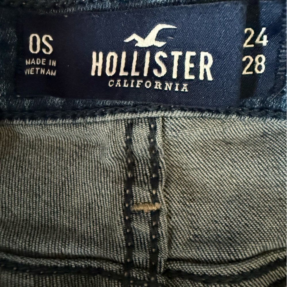 HOLLISTER🌊 Women’s High-Rise Distressed Super Skinny Jeans 👖🔥💃 Size 0 Short - Picture 8 of 16